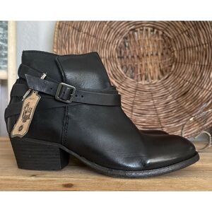 Hudson London Horrigan Calf Jet Black Ankle Boots